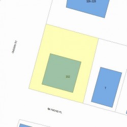 332 Cherry St, Newton MA 02465-1642 plot plan