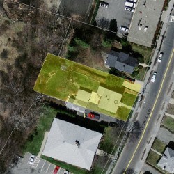 83 Lexington St, Newton MA 02466-1345 aerial view