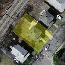 119 Floral St, Newton MA 02461-1543 aerial view