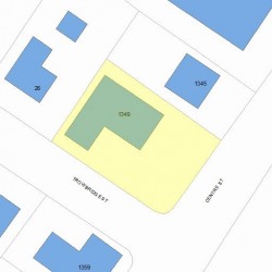 1349 Centre St, Newton MA 02459-2582 plot plan