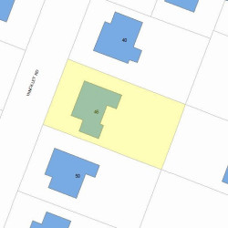 46 Hinckley Rd, Newton MA 02468-1724 plot plan