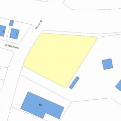 38 Elliot St, Newton MA  02461-1605 plot plan
