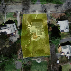 83 Bonad Rd, Newton MA 02465-2948 aerial view