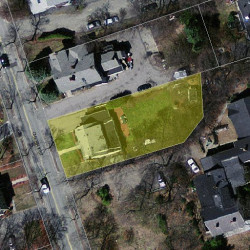 406 Cherry St, Newton MA 02465-1832 aerial view