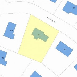 171 Old Farm Rd, Newton MA 02459-3437 plot plan