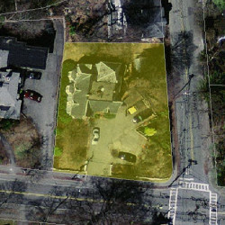 921 Beacon St, Newton MA  02459-1720 aerial view