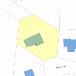 17 Croftdale Rd, Newton MA 02459-2039 plot plan