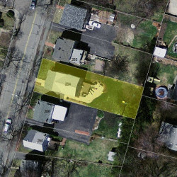 284 Cherry St, Newton MA  02465-1605 aerial view