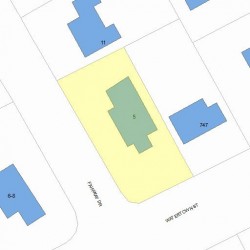 5 Fairway Dr, Newton MA 02465-1712 plot plan