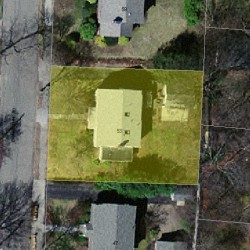 53 Charlotte Rd, Newton MA 02459-1707 aerial view