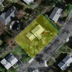 40 Grace Rd, Newton MA  02459-3426 aerial view