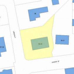 38 Linden St, Newton MA 02464-1412 plot plan