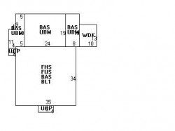 96 Freeman St, Newton MA  02466-1207 floor plan