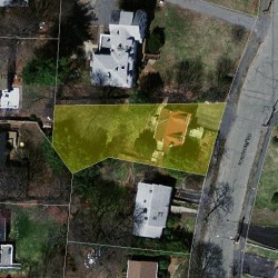 73 Fordham Rd, Newton MA  02465-1208 aerial view