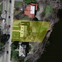 620 Walnut St, Newton MA  02460-2462 aerial view