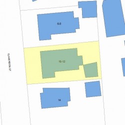 10 Clarendon St, Newton MA 02460-2021 plot plan