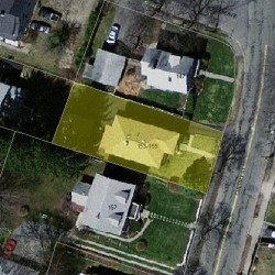 153 Cherry St, Newton MA 02465-1241 aerial view