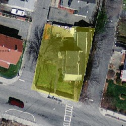 109 River St, Newton MA  02465-1828 aerial view