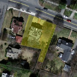 1756 Beacon St, Newton MA  02468-1405 aerial view