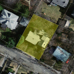 19 Merton St, Newton MA  02458-2221 aerial view