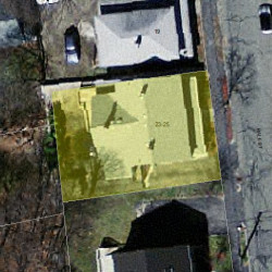 23 Hale St, Newton MA 02464-1310 aerial view