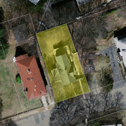 45 Chaske Ave, Newton MA 02466-1116 aerial view