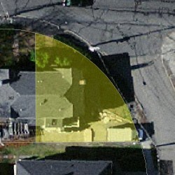 360 Ward St, Newton MA  02459-1270 aerial view