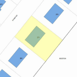 271 Spiers Rd, Newton MA  02459-3705 plot plan