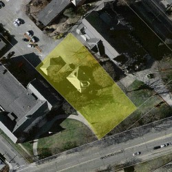 573 Washington St, Newton MA 02458-1419 aerial view