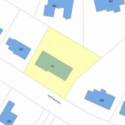 190 Hartman Rd, Newton MA 02459-2854 plot plan