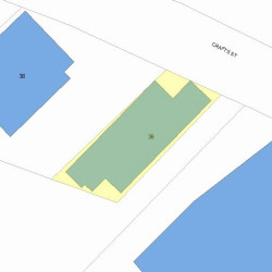 36 Crafts St, Newton MA  02458-1249 plot plan