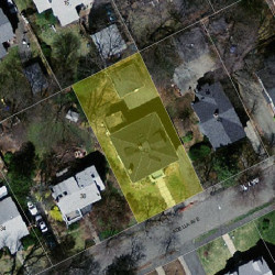 40 Adella Ave, Newton MA 02465-1922 aerial view