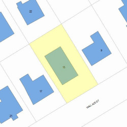 15 Wallace St, Newton MA  02461-1921 plot plan