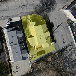 22 Court St, Newton MA 02458-1264 aerial view
