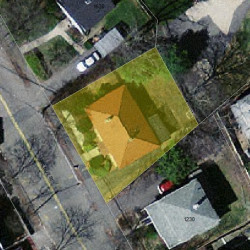 1224 Walnut St, Newton MA 02461-1829 aerial view