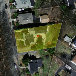 80 Circuit Ave, Newton MA  02461-1603 aerial view