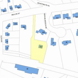 602 Beacon St, Newton MA 02459-2004 plot plan