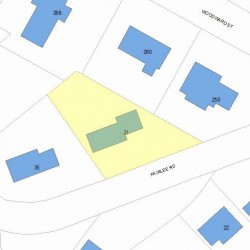 21 Fairlee Rd, Newton MA 02468-2040 plot plan