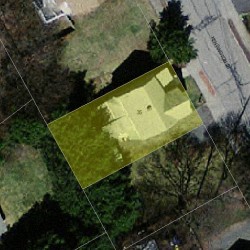 35 Kensington St, Newton MA  02460-1311 aerial view