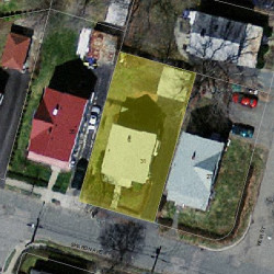 31 Sharon Ave, Newton MA  02466-2522 aerial view
