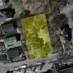 111 Court St, Newton MA 02458-1263 aerial view