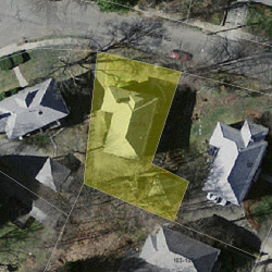 12 Winchester Rd, Newton MA  02458-1944 aerial view