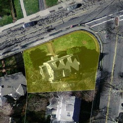 280 Ward St, Newton MA 02459-1221 aerial view