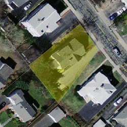 47 Clark St, Newton MA  02459-2425 aerial view