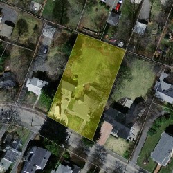 35 Central St, Newton MA 02466-2402 aerial view