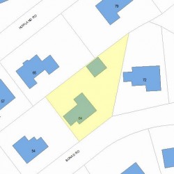 64 Bonad Rd, Newton MA 02465-2949 plot plan