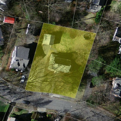 132 Brackett Rd, Newton MA  02458-2614 aerial view