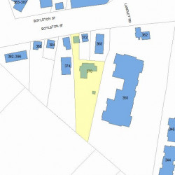 378 Boylston St, Newton MA  02459-2845 plot plan