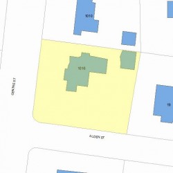 1016 Centre St, Newton MA 02459-1622 plot plan