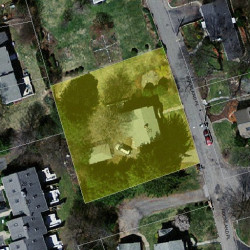 31 Rockland Pl, Newton MA  02464-1214 aerial view